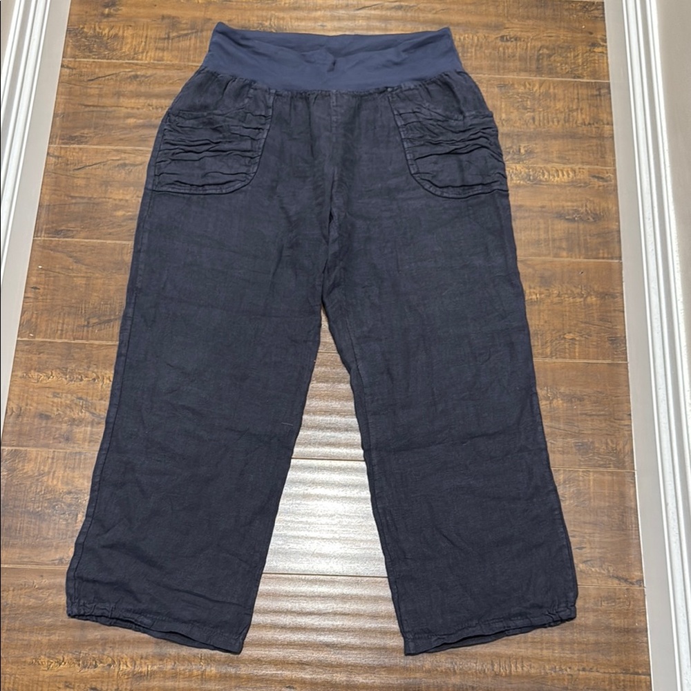NWOT  Linen pants w smooth Elastisized waist